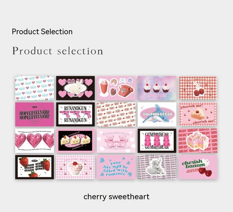 Cute Literary Journal Decoration Material Stickers 40 Pieces Into Stickers