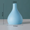 Simple Solid Color Ceramic Vases European Flower Arrangement Plant Pots
