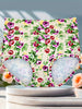 4pcs Seamless High Waist Tummy Control Briefs, Sexy Comfy Breathable Floral Print Stretchy Intimates Panties for Women