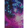 Galaxy-Themed Hardcover Journal with Elastic Band Closure, 160 Pages, Archival Paper, Rainbow Highlights - Daily Office Supplies