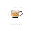 Ins Ceramic Ear Printed Coffee Cups Can Be Stacked