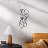 Indoor Face Line Art Decorative Metal Ornaments