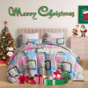 2/3pcs Comforter Set, Breathable Quilted Style Bedding Sets, Luxury Fluffy Soft Comforter For All Season, Twin/ Queen/ King Size Bed In A Bag 1 Comforter & 1 Or 2 Pillowcases, As Halloween, Chrismas Gift