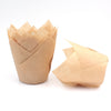 Household Oil And High Temperature Resistant Solid Color Tulip Cake Paper Cups