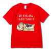 Cute Cartoon Printed Loose All-match Summer Round Neck Niche Pure Cotton Top T-shirt With Short Sleeves