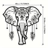 Iron Metal Elephant Wall Art Decor - Bohemian enthusiasts, Gift-givers - Composition, Iron - Suitable for Home Decor, Living Room, Gift