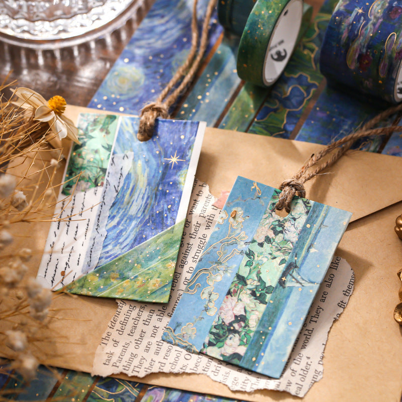 Retro Good-looking Oil Painting Journal Material