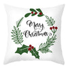 Christmas Pillow Cover Cartoon Letter Print Cushion Cover Office Sofas Pillow Cover