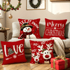 Christmas pillow covers - Vintage Christmas Pillow Covers - Snowman - Deck Your Halls with Delight