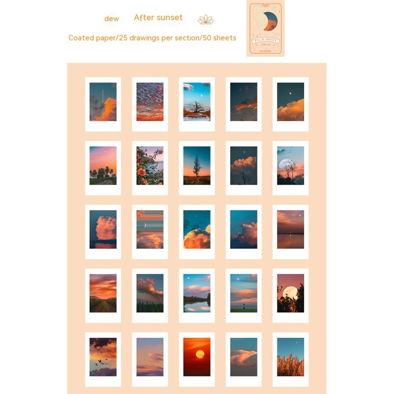 Moon Series INS Landscape Journal Material