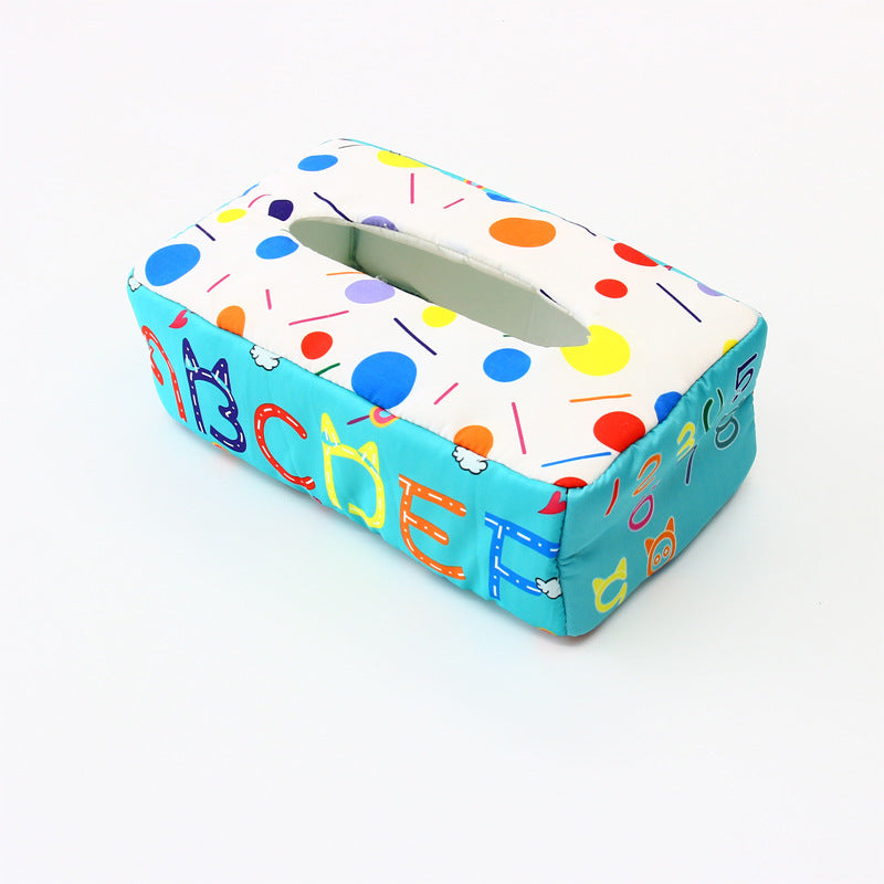 Children's Toy Paper Box Soothing Fabric Paper Toy Baby Tissue Box