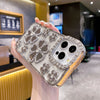 Fashion Plum Blossom Spot Drill Diamond Flower Plating TPU Phone Case