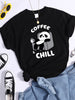 Pattern T-shirt Fashionable Printed Fashion Loose T-shirt Cat