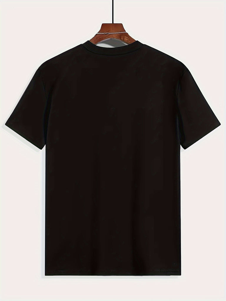 Men's Build DIFFERENT Graphic Printed T-shirt, Short Sleeved Round Neck T-shirt, Summer Outdoor Men's Clothing