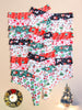 21pcs Seamless Christmas Print Thongs for Women - Soft, Breathable Low-Rise Panties with Scallop Trim