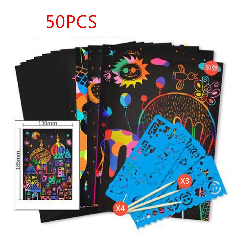Colorful scratch paper