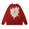 Men's Fashion Cotton Spider Web Heart-shaped T-shirt