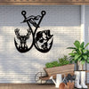 Hunting Fish Hook Metal Wall Sign - Hunters, Outdoor Enthusiasts, Rustic Homeowners - No, Metal, Wall mount, Use Without Electricity - Suitable for Hunting, Cabin, Bedroom