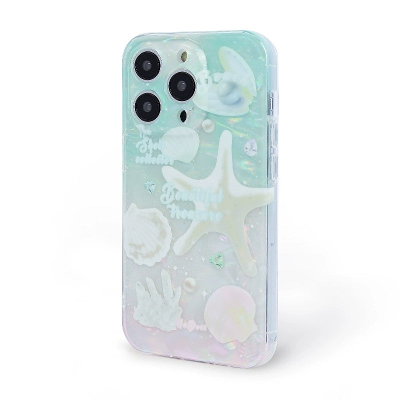 Double Layer Ocean Shell Patterned Phone Case