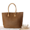 Straw bow crossbody woven bag