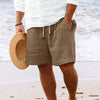 Stripe Print Shorts Summer Fashion Drawstring Sweatpants Casual Clothing For Men