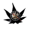 Black Vinyl Record Wall Clock Minimalist Frameless Handicraft