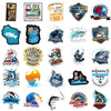 50 Fishing Enthusiasts Fishing Road Fishing Box Decorative Personality Stickers Wholesale