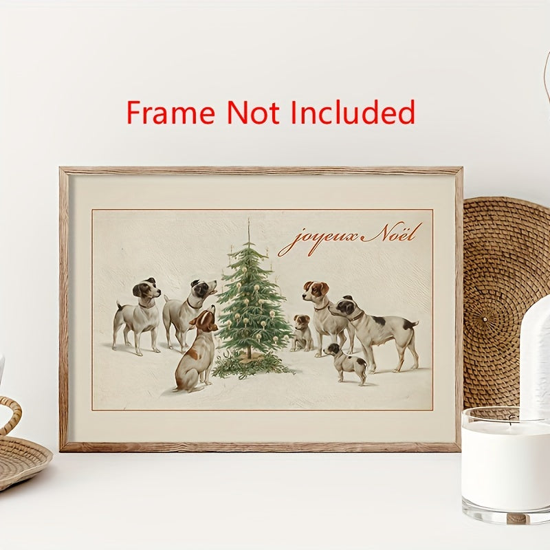 Christmas canvas prints - Christmas Canvas Painting Set - Farmhouse Style, 8 Pieces, Unframed - For Living Room, Kitchen Decor - Ideal Gift for Christmas, Home Decor Enthusiasts -  Add Festive Cheer to Your Space - Instant Christmas Cheer