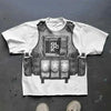 Harajuku Street Printed Large T-shirt Gothic