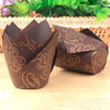 Household Oil And High Temperature Resistant Solid Color Tulip Cake Paper Cups