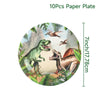Tyrannosaurus Theme Party Paper Pallet Hanging Flag Tissue Tableware Suit