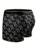 10 Piece Set Of Randomly Printed Men's Underwear, Men's Daily Casual Boxer Shorts, Men's Stretch Boxer Shorts