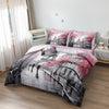 France Paris Comforter Set 8 Pcs Eiffel Tower Bedding Set Extra Soft Cozy Bed In A Bag Pink Cherry Blossom Floral Decorative Bedding Comforter Modern City French Bed Set For All Sezon