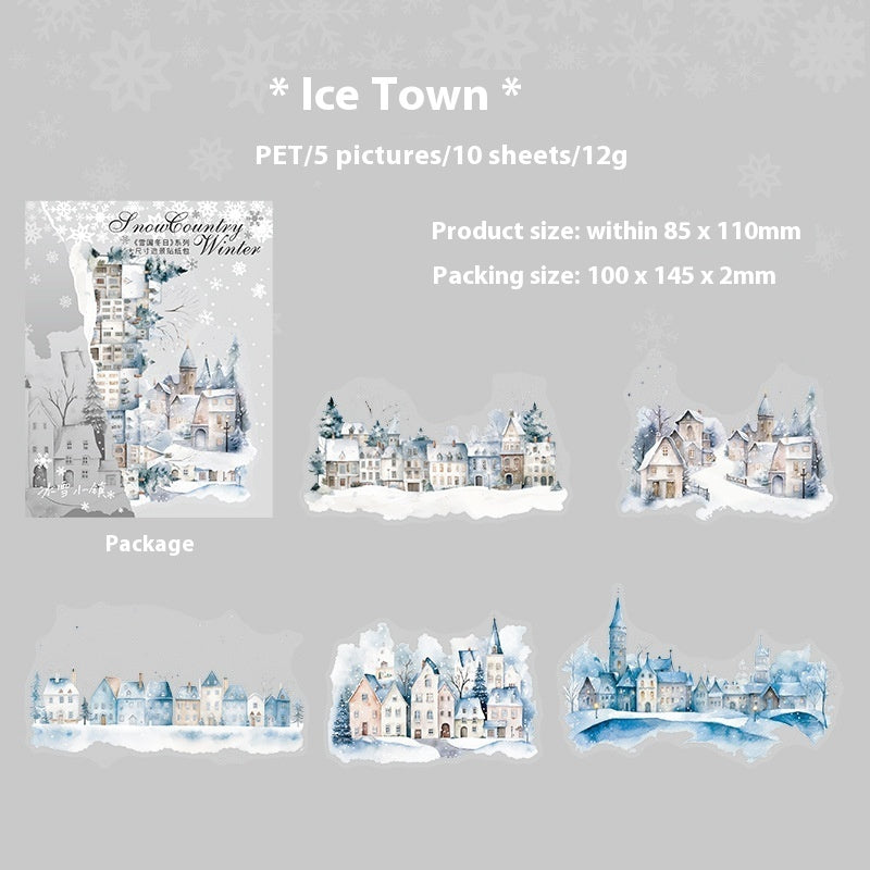 Winter Landscape Journal Decorative Source Material 10 Pieces 6 Models