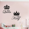 Regal Crown Wall Sticker - Homeowners, Interior Designers, and DIY Enthusiasts - Embellishment, Feature, Patterned, Reusability, Shape, Style, Theme, Substance, Surface Recommendation, Feature, Installation,