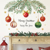 2024 Christmas Wall Decor Set - Self-Adhesive PVC Stickers with Festive Bells, Reusable Holiday Atmosphere Home Accents