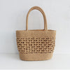 Women's Straw Woven Hollow Hand-held Woven Bag