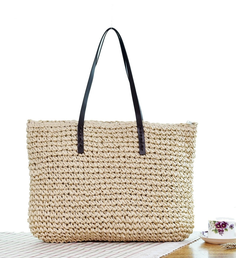 New Seaside Holiday Woven Bag Portable