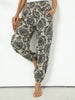 Trendy Tribal Print Jogger Pants - Comfortable Button Detail, Boho Loose Fit for Spring & Summer - Womens Fashion Essential