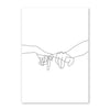 Creative Line Art Character Living Room Decoration Painting Simple Modern Frameless