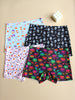 Women's Seamless Boyshorts With Halloween Print, Featuring Soft And Comfortable Ladies' Square Pants, Women's Lingerie & Underwear