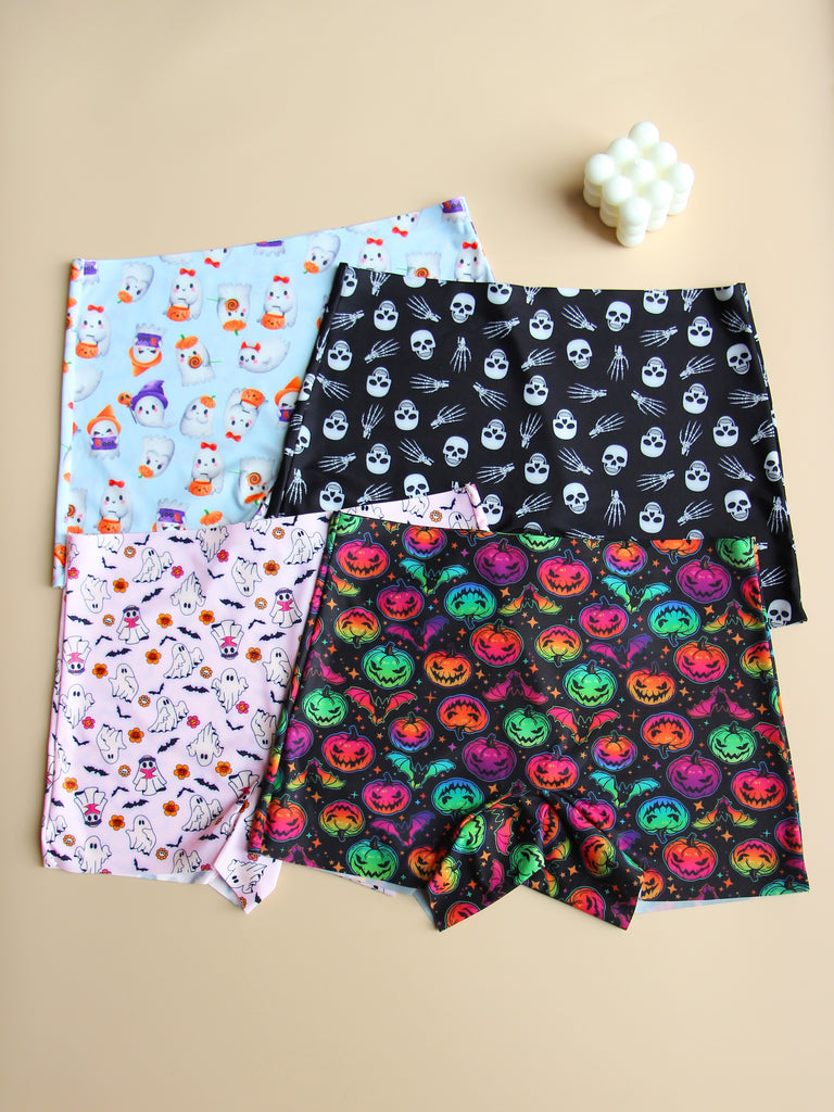 Women's Seamless Boyshorts With Halloween Print, Featuring Soft And Comfortable Ladies' Square Pants, Women's Lingerie & Underwear