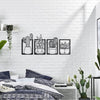 Cactus Metal Art Silhouette Decorative Painting Home