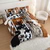 3pcs Modern Fashion Comforter Set (1*Comforter + 2*Pillowcase, Without Core), Farmhouse Cow 3D Print Bedding Set, Soft Comfortable And Skin-friendly Comforter For Bedroom, Guest Room