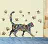 MT1367 removable pattern cat PVC wall stickers new export wall stickers living room decoration wall stickers