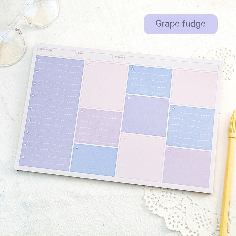 Simple Plaid Journal Material Base Student Notes Mamo Pad