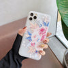 Frosted Transparent Creative Flower Phone Case