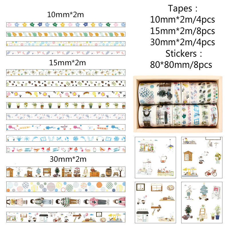 Mr. Paper gift box and paper tape