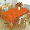 Autumn Harvest Sunflower & Pumpkin Tablecloth - Polyester, Rectangular, Machine-Woven for Kitchen and Dining Decor