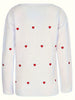 Heart Pattern V Neck Sweater, Casual Long Sleeve Sweater For Fall & Winter, Women's Clothing